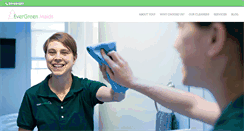 Desktop Screenshot of evergreenmaids.com